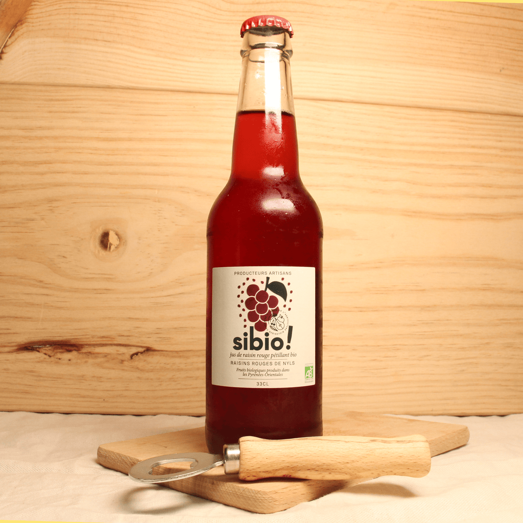 Jus de raisin rouge pétillant BIO - 33cl Sibio vrac-zero-dechet-ecolo-montaudran