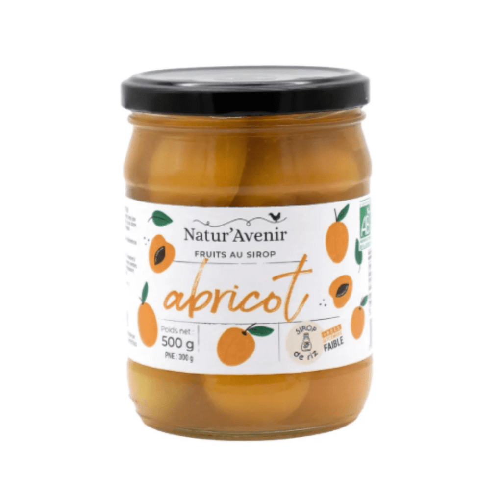 Abricots au sirop BIO - 300g net égoutté - ANTIGASPI Natur'Avenir vrac-zero-dechet-ecolo-montaudran