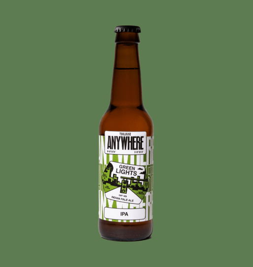 Bière Green Lights - IPA 6% - 75cl - ANTIGASPI ANYWHERE vrac-zero-dechet-ecolo-montaudran