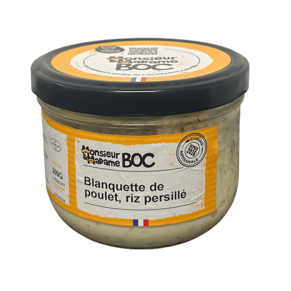 Blanquette de Poulet, Riz persillé - 300g La Centrale du Bocal vrac-zero-dechet-ecolo-montaudran