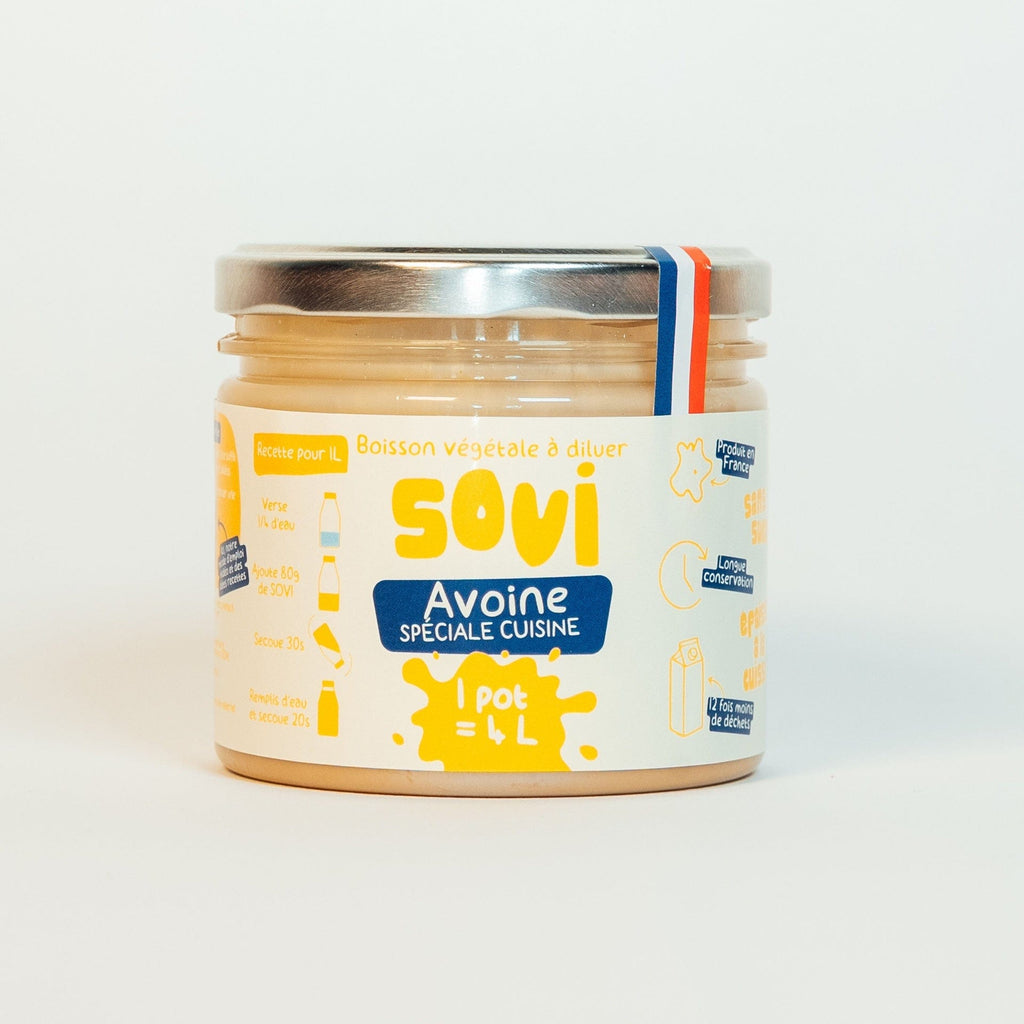 Boisson végétale avoine cuisine BIO - 1 pot de 320g = 4L Sovi vrac-zero-dechet-ecolo-montaudran