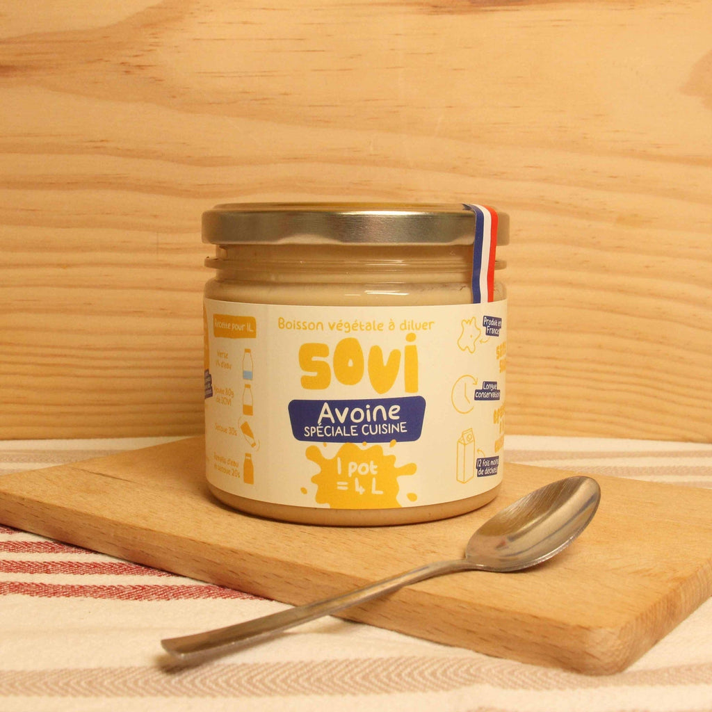 Boisson végétale avoine cuisine BIO - 1 pot de 320g = 4L Sovi vrac-zero-dechet-ecolo-montaudran