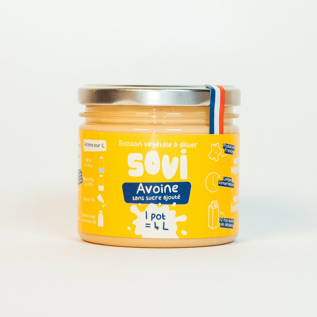 Boisson végétale avoine sans sucre BIO - 1 pot de 320g = 4L Sovi vrac-zero-dechet-ecolo-montaudran