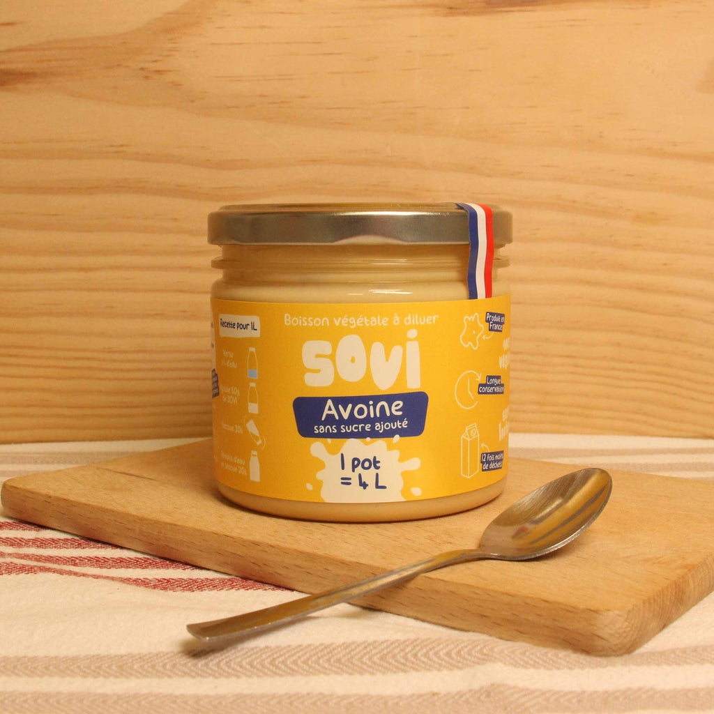 Boisson végétale avoine sans sucre BIO - 1 pot de 320g = 4L Sovi vrac-zero-dechet-ecolo-montaudran