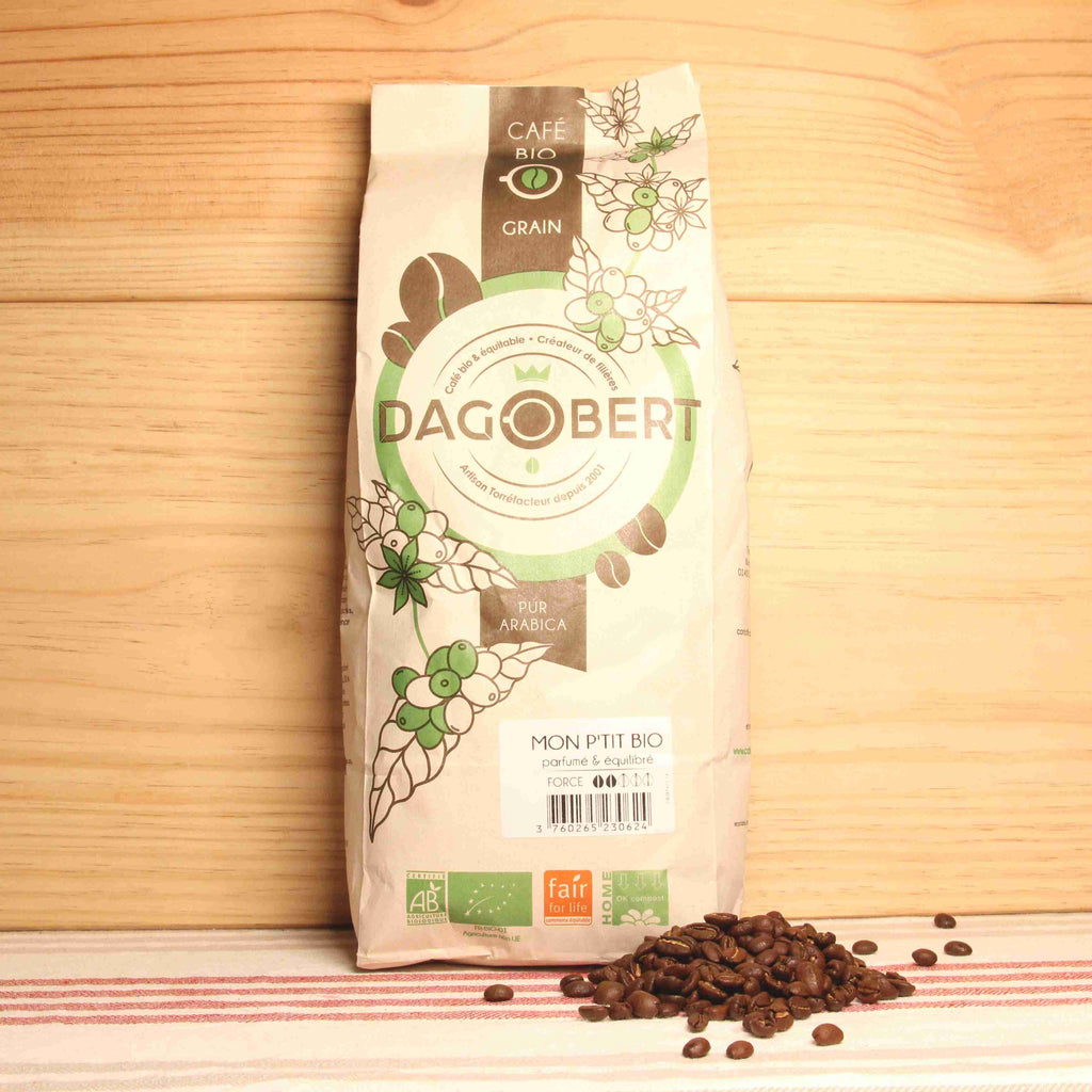 Café grain parfumé & équilibré BIO - intensité 4/10 - 1kg Cafés Dagobert vrac-zero-dechet-ecolo-montaudran