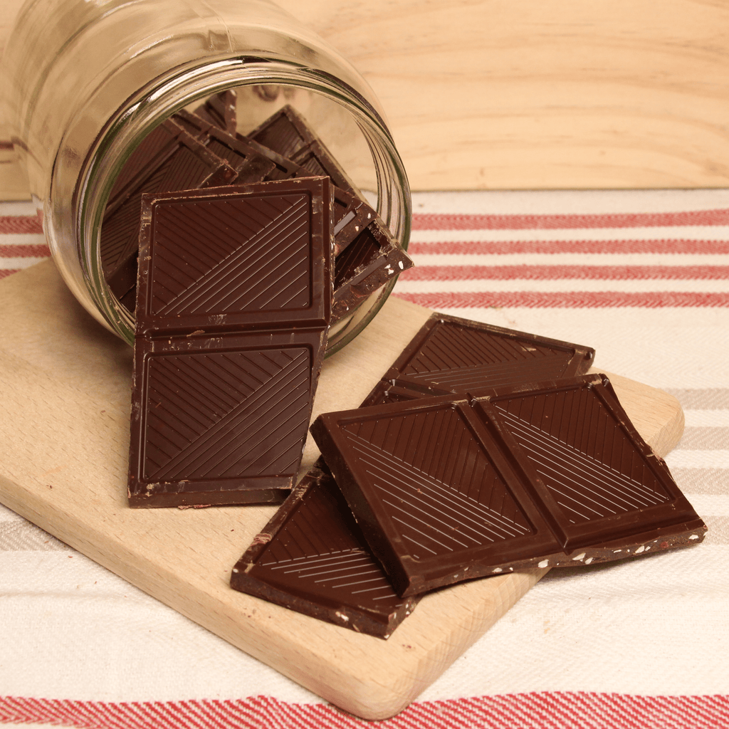 Carrés chocolat noir - Eclats d'amandes - 200g Maison Schaal vrac-zero-dechet-ecolo-montaudran