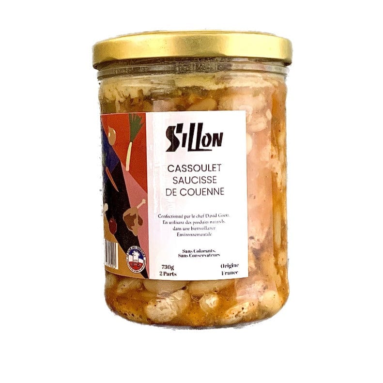 Cassoulet saucisse de couenne - 730g Conserverie Sillon vrac-zero-dechet-ecolo-montaudran