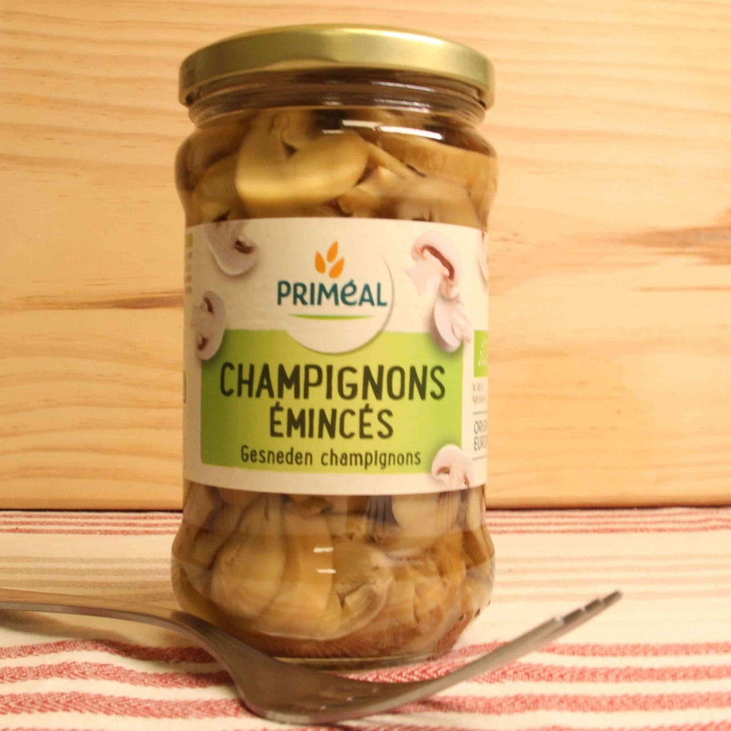 Champignons de Paris émincés BIO - 170g net égoutté Priméal vrac-zero-dechet-ecolo-montaudran