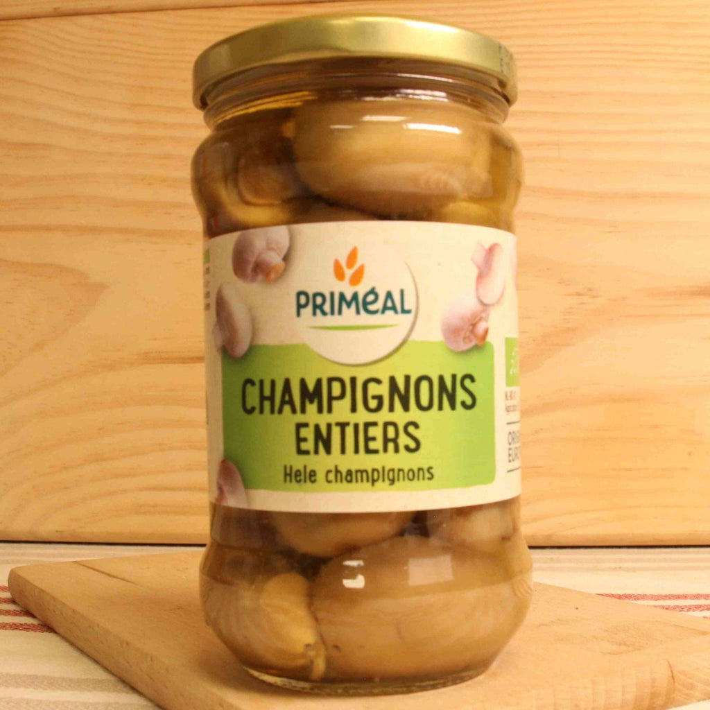 Champignons de Paris entiers BIO - 170g net égoutté - ANTIGASPI Priméal vrac-zero-dechet-ecolo-montaudran