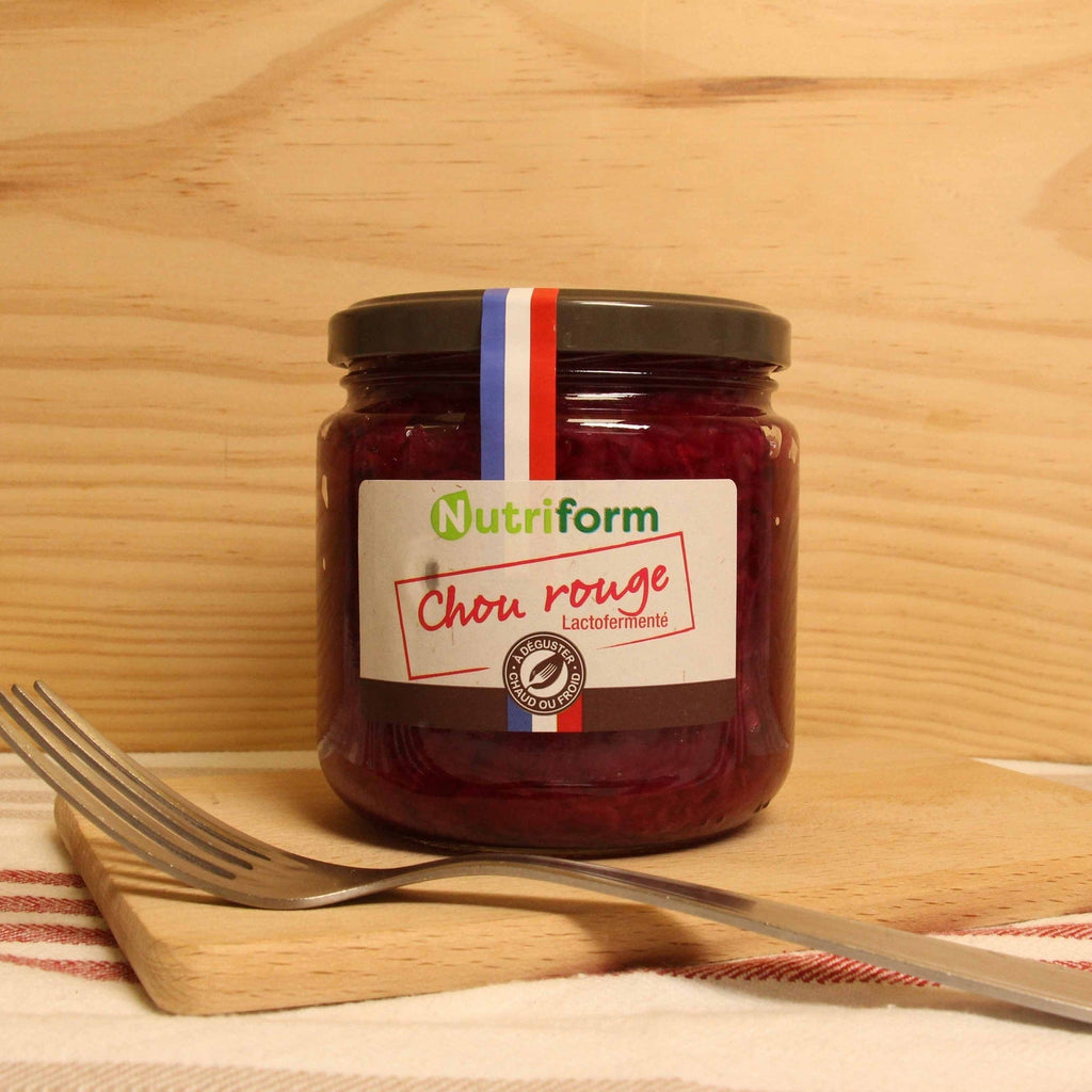 Chou rouge lacto-fermenté BIO - 300g net égoutté Nutriform vrac-zero-dechet-ecolo-montaudran