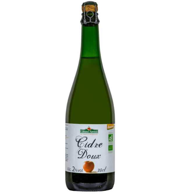 Cidre doux BIO Demeter - 75cl Côteaux Nantais vrac-zero-dechet-ecolo-montaudran