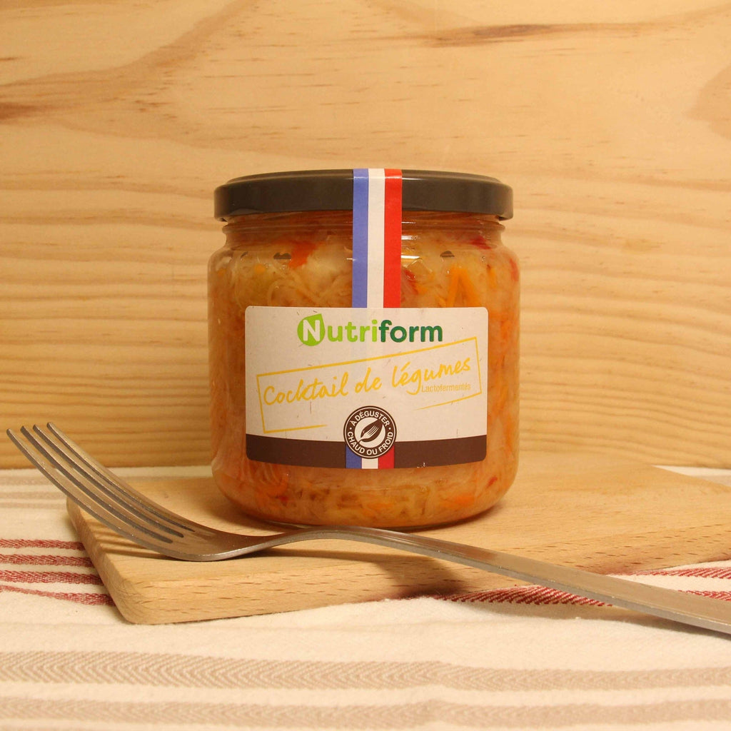 Cocktail de légumes lacto-fermentés BIO-340g net égoutté Nutriform vrac-zero-dechet-ecolo-montaudran