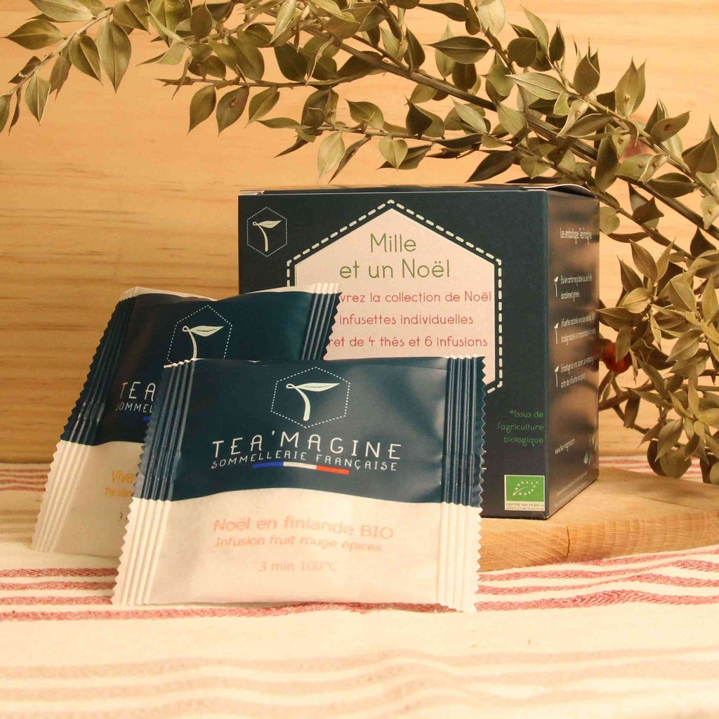 Coffret Mille et un noël - 10 infusettes de thé/infusion Tea'Magine vrac-zero-dechet-ecolo-montaudran