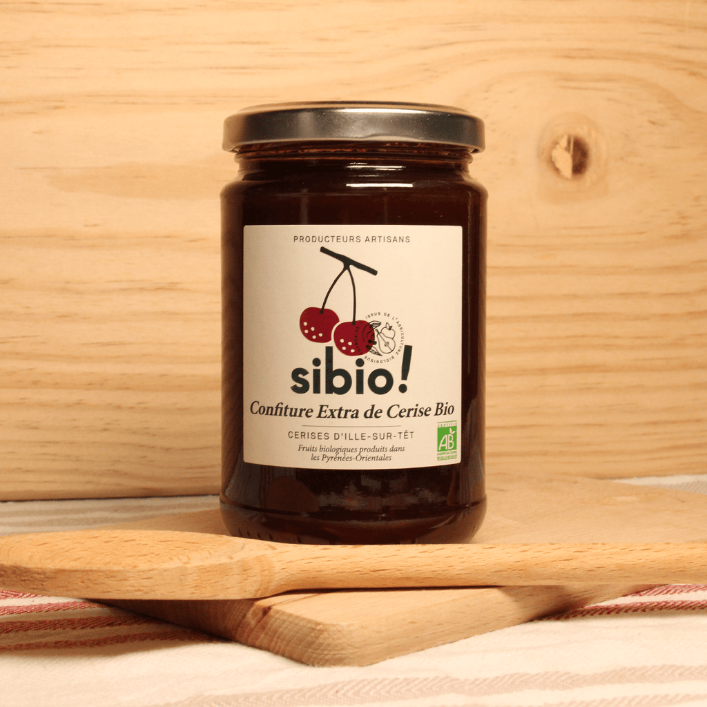 Confiture de cerise d'Ille-sur-têt BIO - 360g Sibio vrac-zero-dechet-ecolo-montaudran