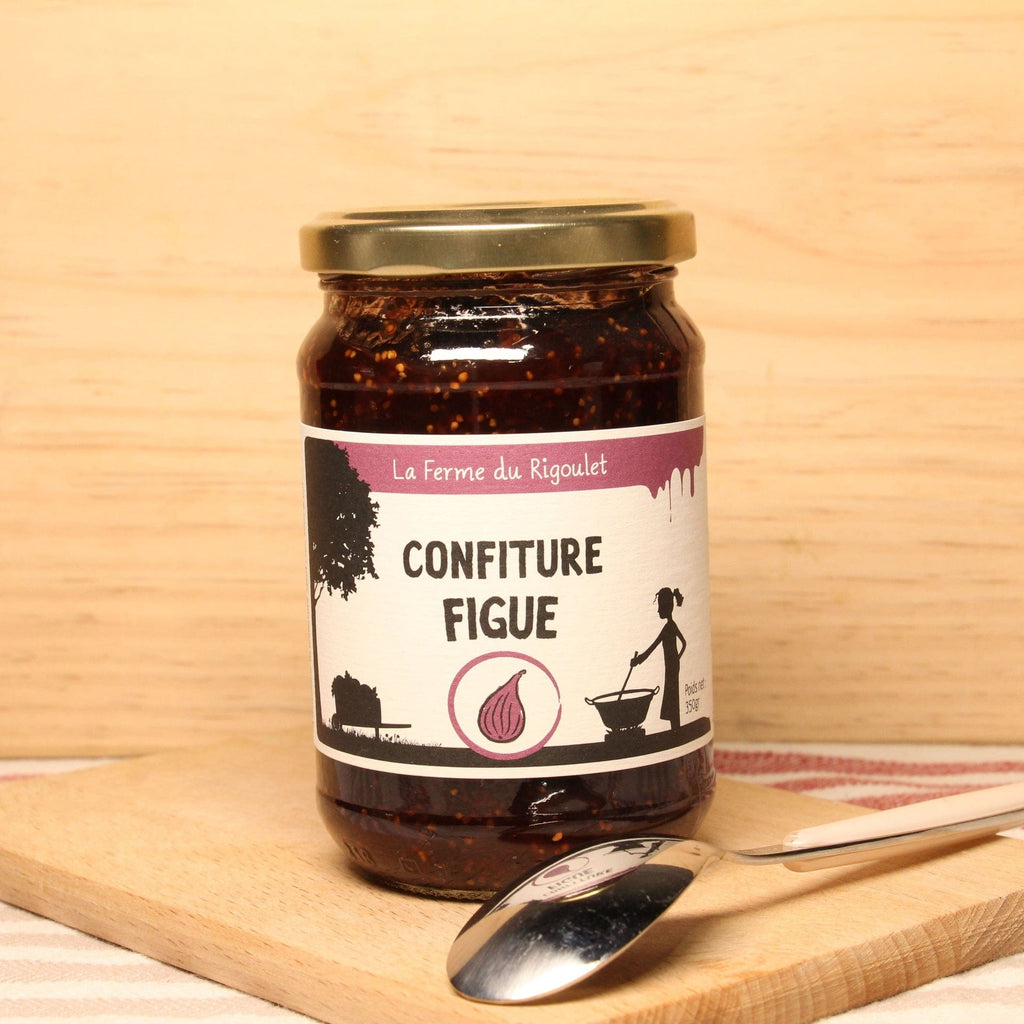 Confiture de Figue BIO - 350g - ANTIGASPI Ferme du Rigoulet vrac-zero-dechet-ecolo-montaudran