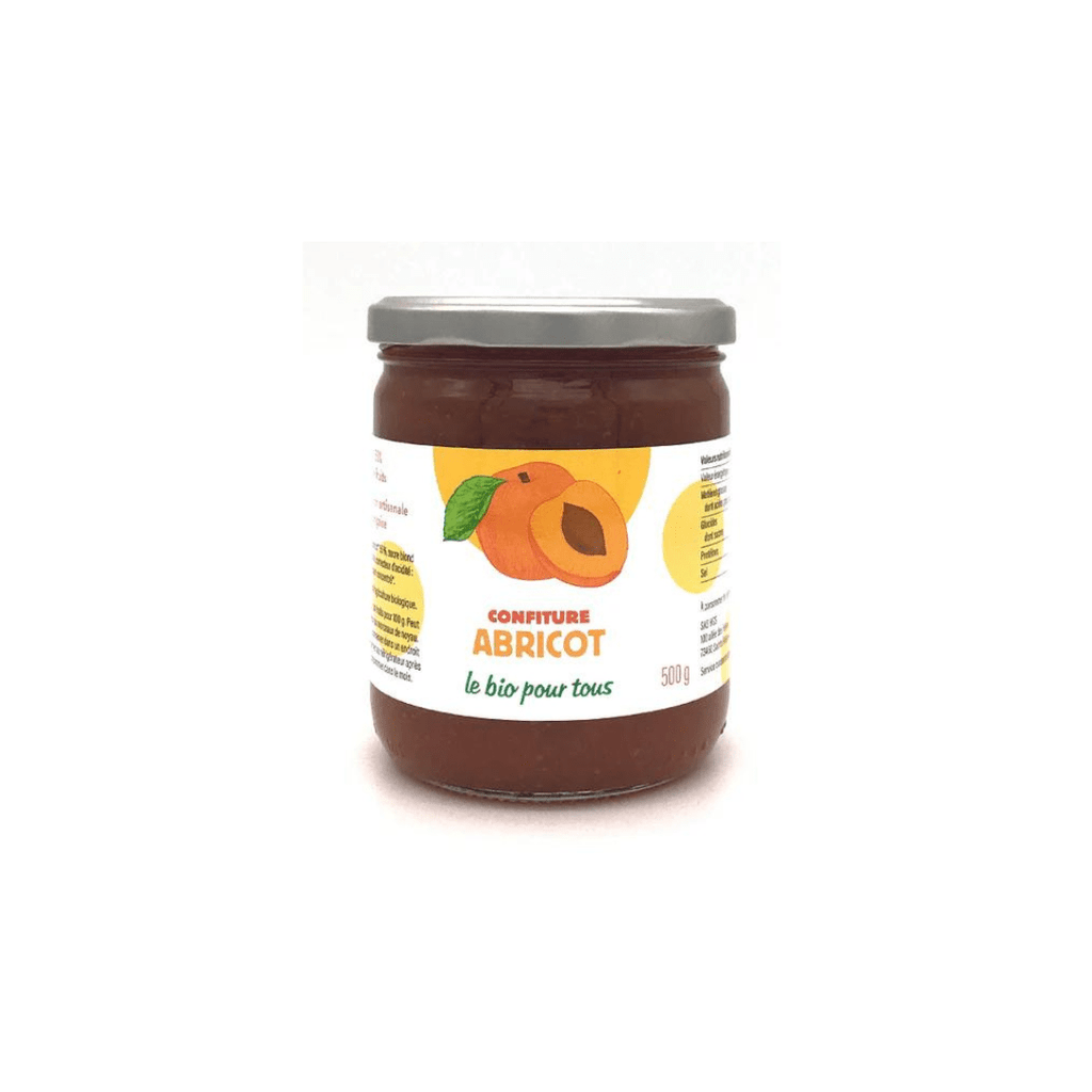 Confiture extra d'abricot BIO - 500g Le bio pour tous vrac-zero-dechet-ecolo-montaudran