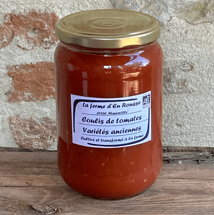 Coulis de tomates variétés anciennes BIO - 720mL La Ferme d'en Rousse vrac-zero-dechet-ecolo-montaudran