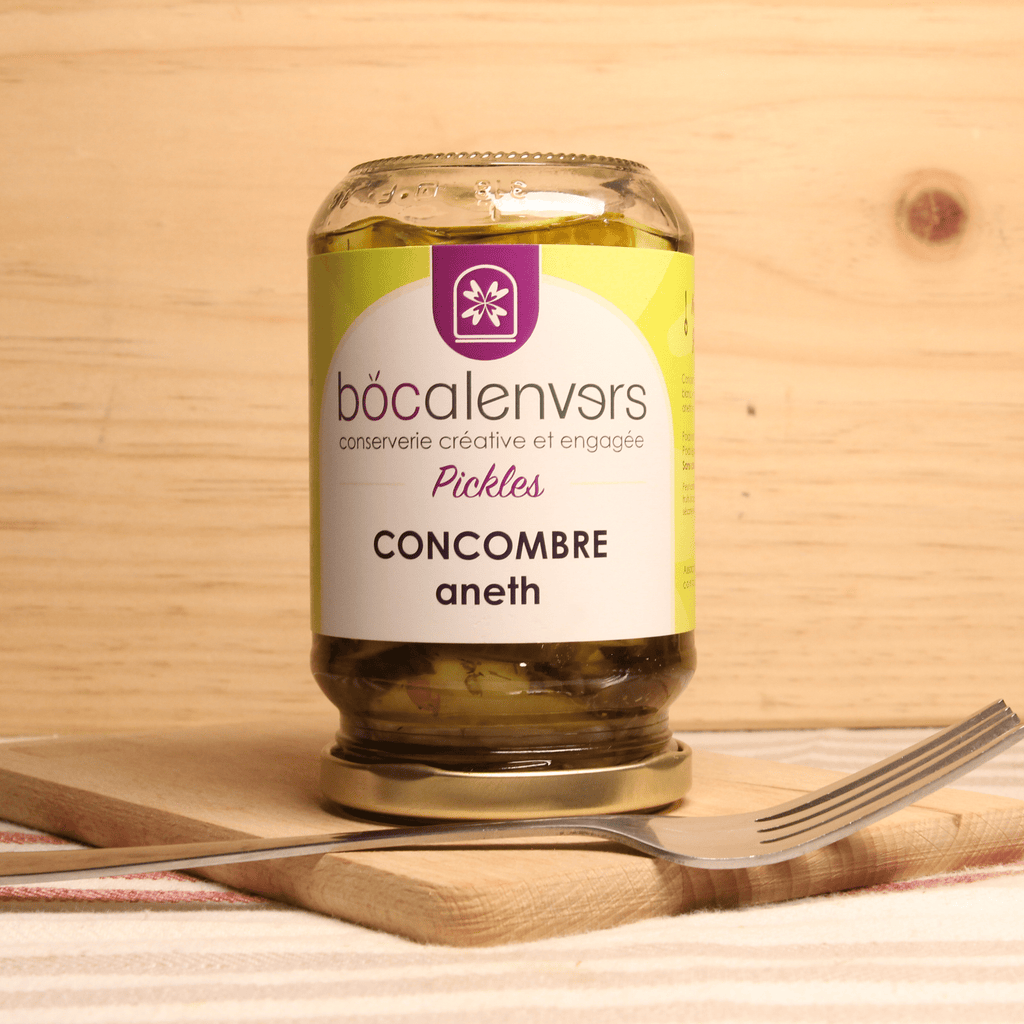 DATE-COURTE (30/04) PROLONGE (30/07) Pickles Concombre Aneth - 180g Bocalenvers vrac-zero-dechet-ecolo-montaudran