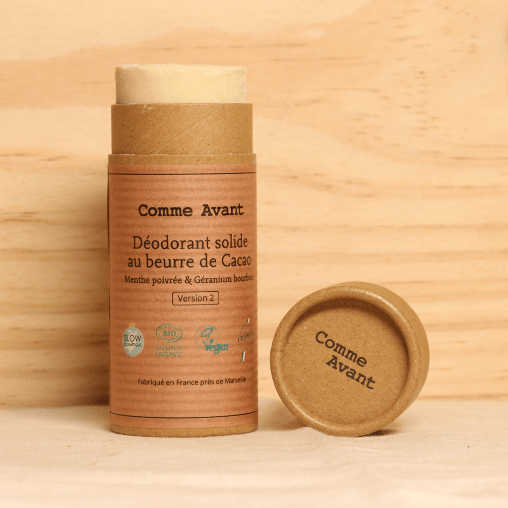 Déodorant solide au beurre de cacao - Géranium & Menthe poivrée - 60g Comme Avant vrac-zero-dechet-ecolo-montaudran