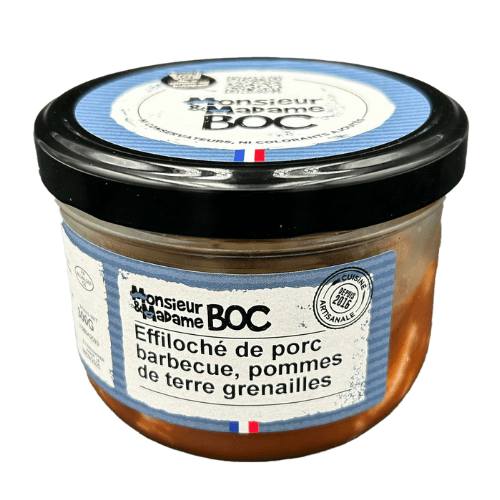 Effilochés de porc barbecue, pdt grenailles - 300g La Centrale du Bocal vrac-zero-dechet-ecolo-montaudran