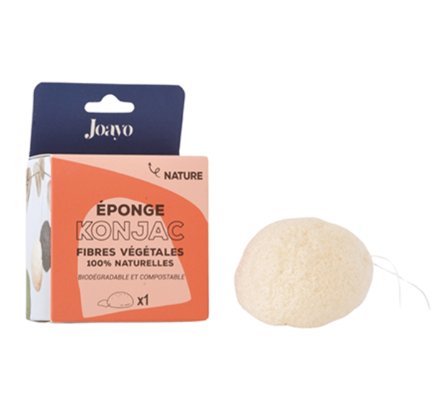 Eponge de konjac nature - 1 pièce Joayo vrac-zero-dechet-ecolo-montaudran