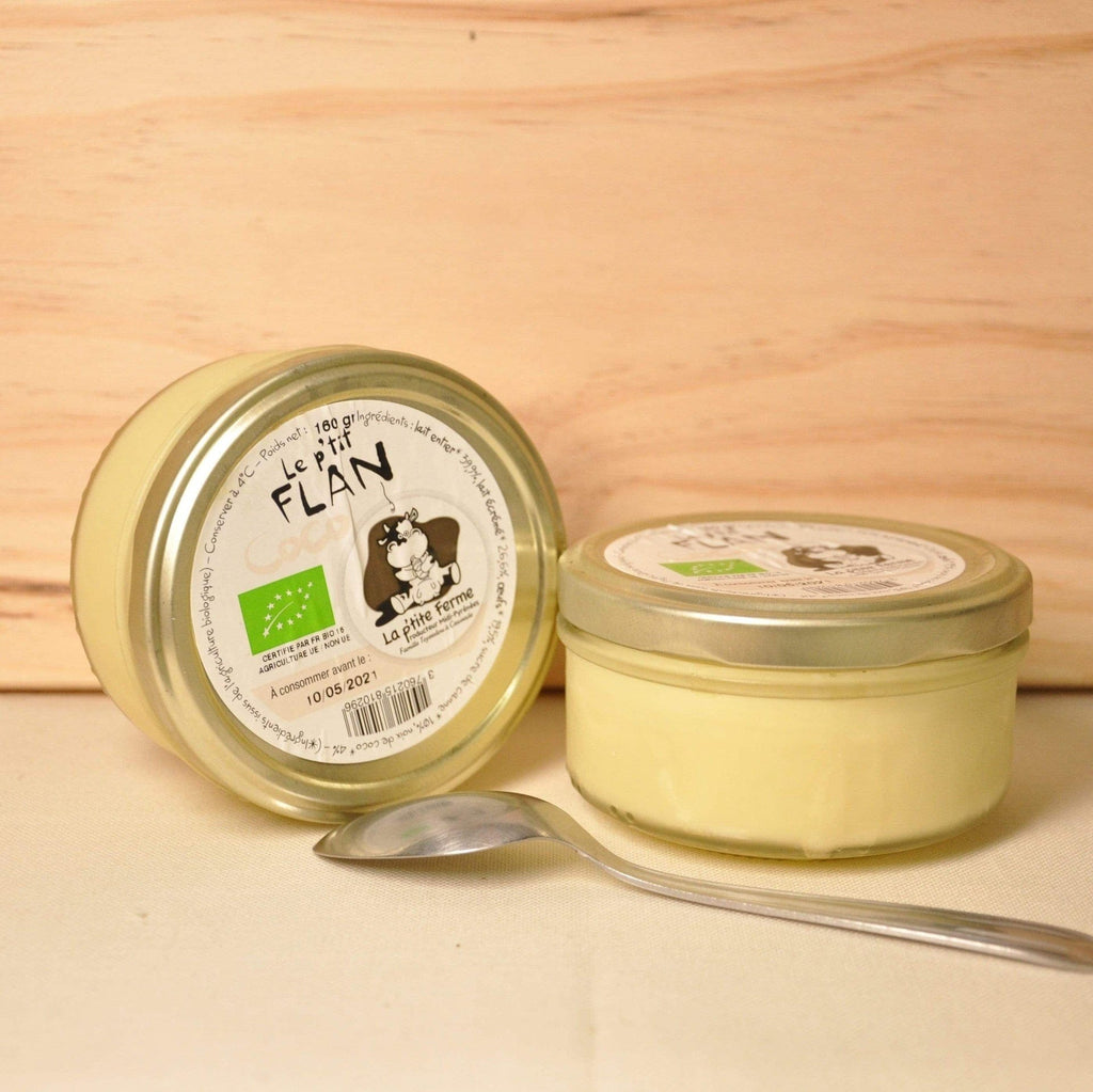 Flan des gourmands noix de coco BIO - 160g La p'tite ferme vrac-zero-dechet-ecolo-montaudran