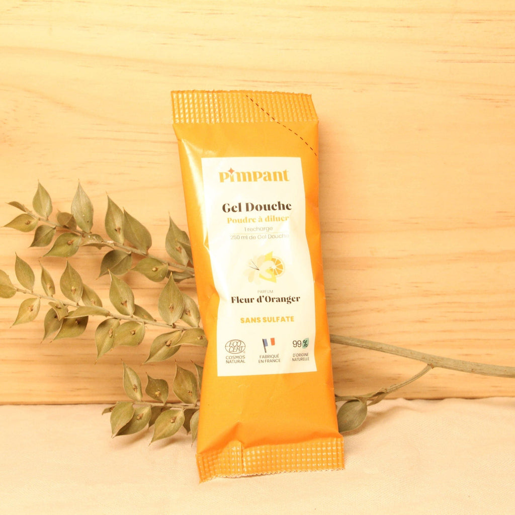 Gel Douche Fleur d'Oranger recharge - Poudre à diluer - 25g Pimpant vrac-zero-dechet-ecolo-montaudran
