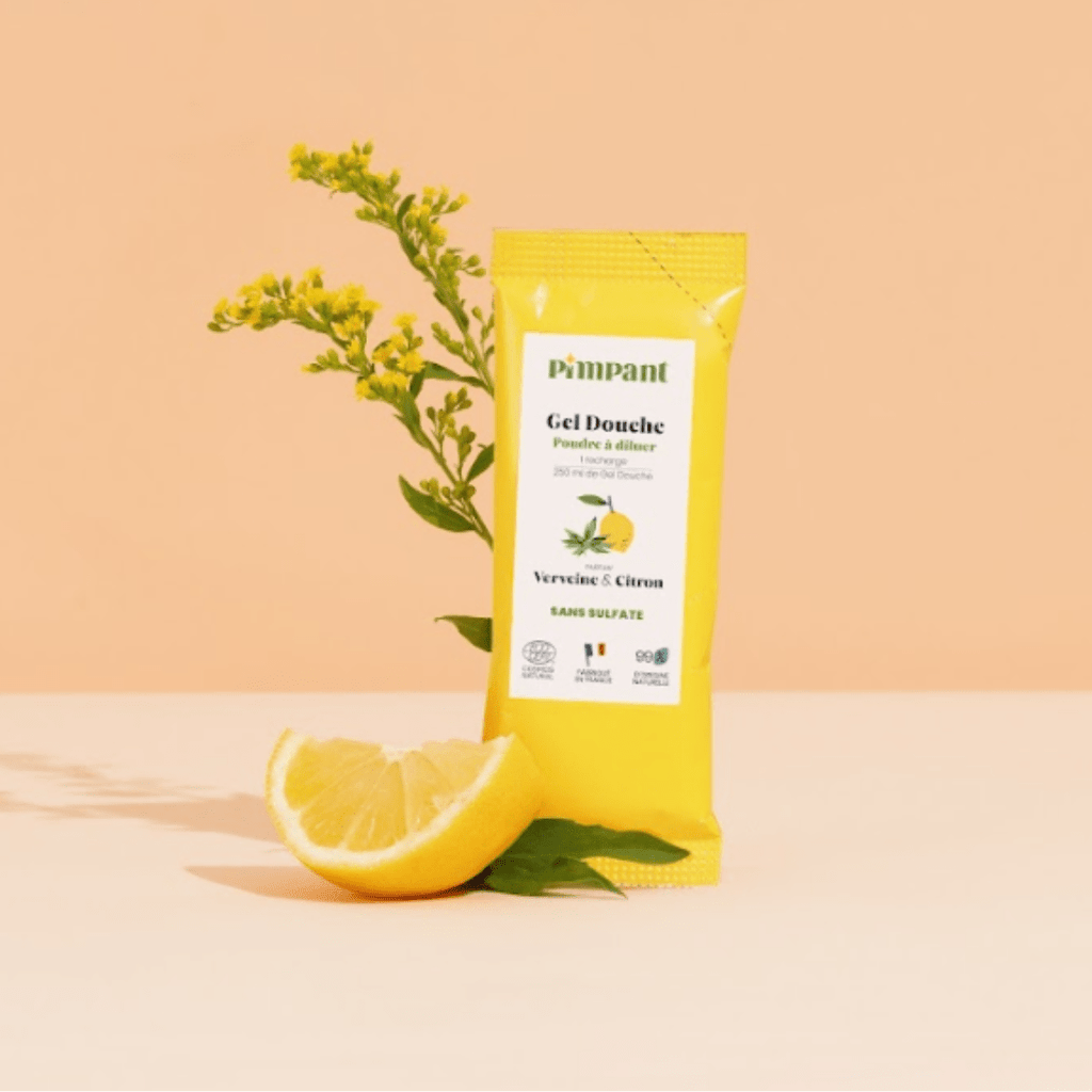Gel Douche Verveine Citron recharge - Poudre à diluer - 25g Pimpant vrac-zero-dechet-ecolo-montaudran