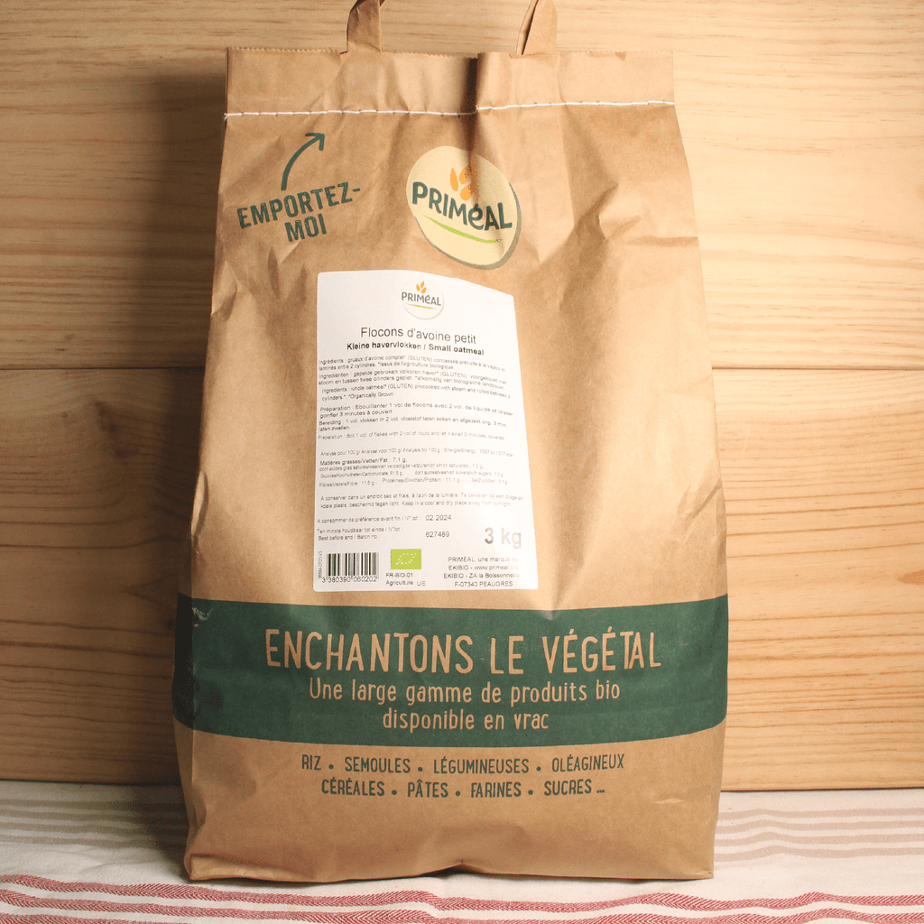 Gros flocons d'avoine BIO - 3kg Priméal vrac-zero-dechet-ecolo-montaudran