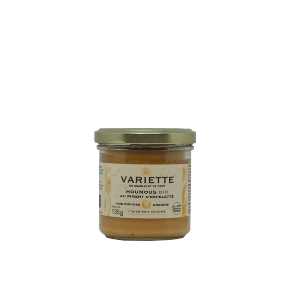 Houmous au piment d'espelette BIO - 135g Variette vrac-zero-dechet-ecolo-montaudran