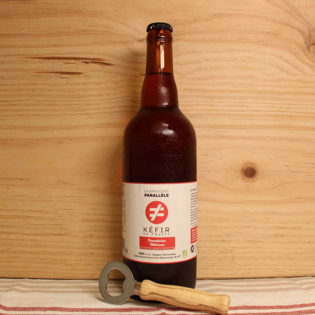 Kéfir framboise hibiscus BIO - 75cl La Brasserie Parallèle vrac-zero-dechet-ecolo-montaudran