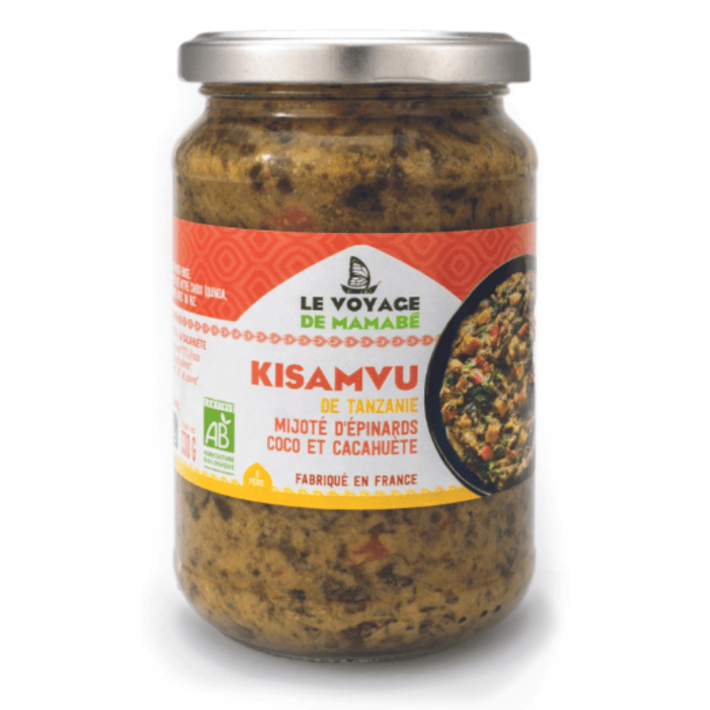 Kisamvu - Mijote d’Epinards et Coco BIO - 330g Le voyage de Mamabé vrac-zero-dechet-ecolo-montaudran