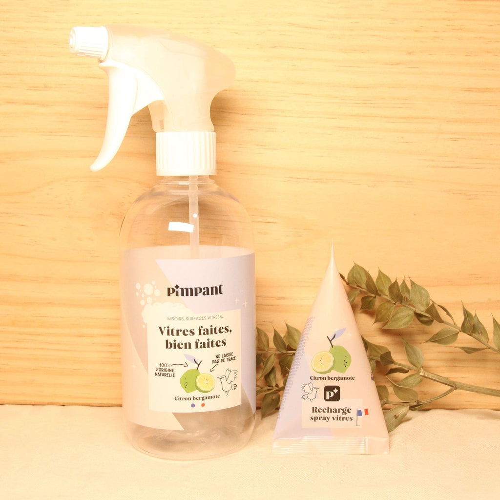 Kit spray "vitres" - 500mL Pimpant vrac-zero-dechet-ecolo-montaudran