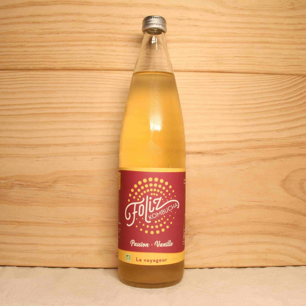 Kombucha passion vanille "Le voyageur" BIO - 75cl Foliz Kombucha vrac-zero-dechet-ecolo-montaudran