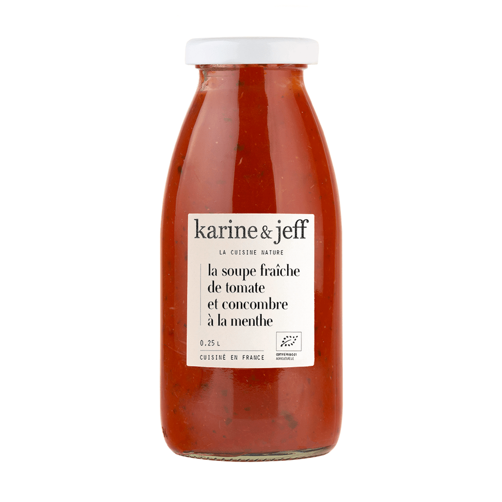 La soupe fraîche de tomate et concombre à la menthe - 0.25L Karine & Jeff vrac-zero-dechet-ecolo-montaudran
