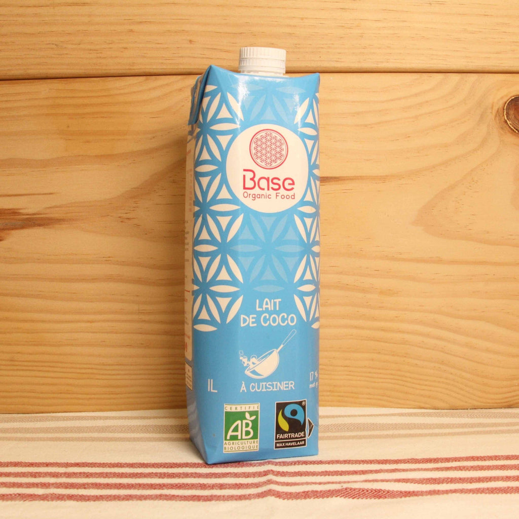 Lait de Coco 17-19% Bio & Équitable - 1L Base Organic Food vrac-zero-dechet-ecolo-montaudran