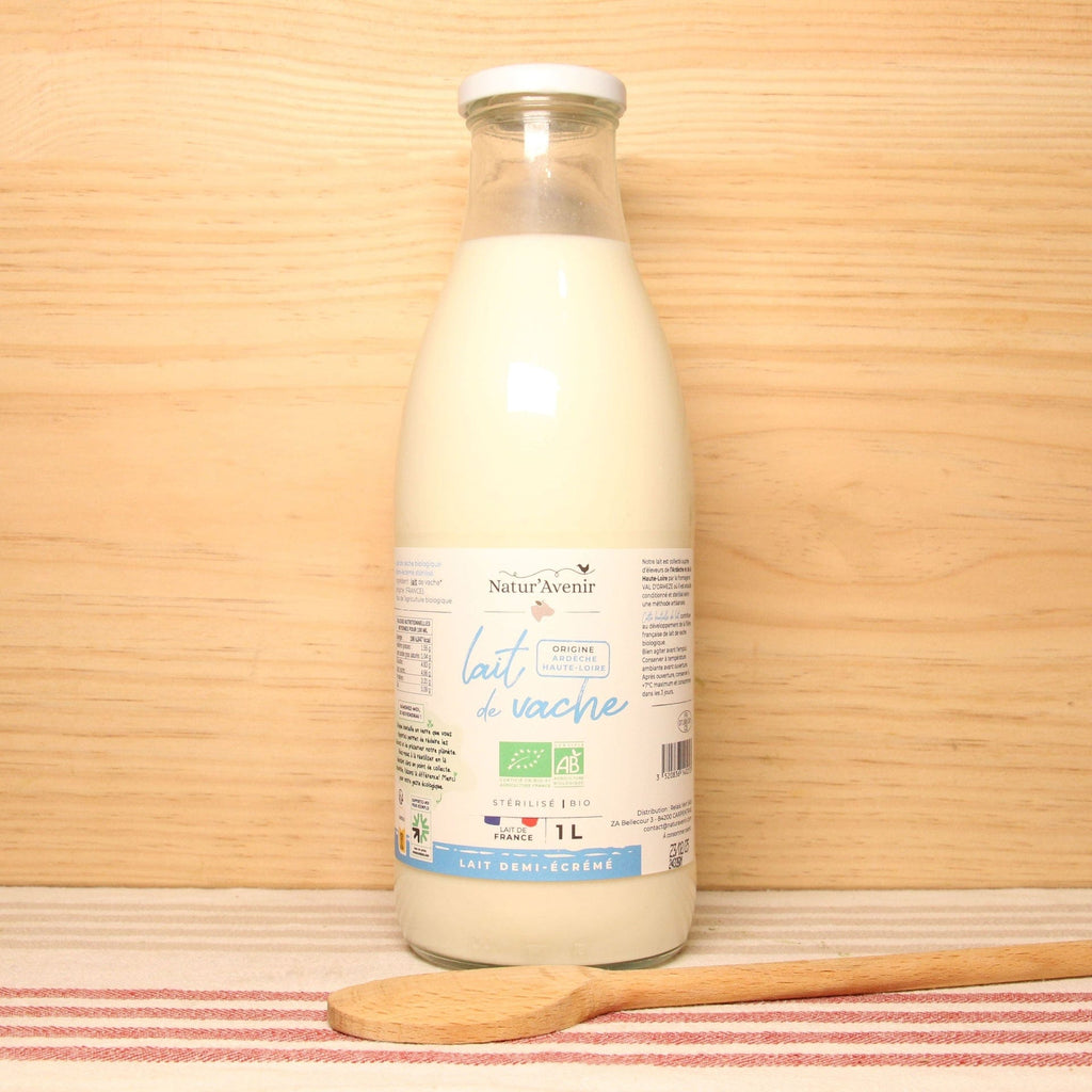 Lait demi-écrémé stérilisé BIO - 1L Natur'Avenir vrac-zero-dechet-ecolo-montaudran