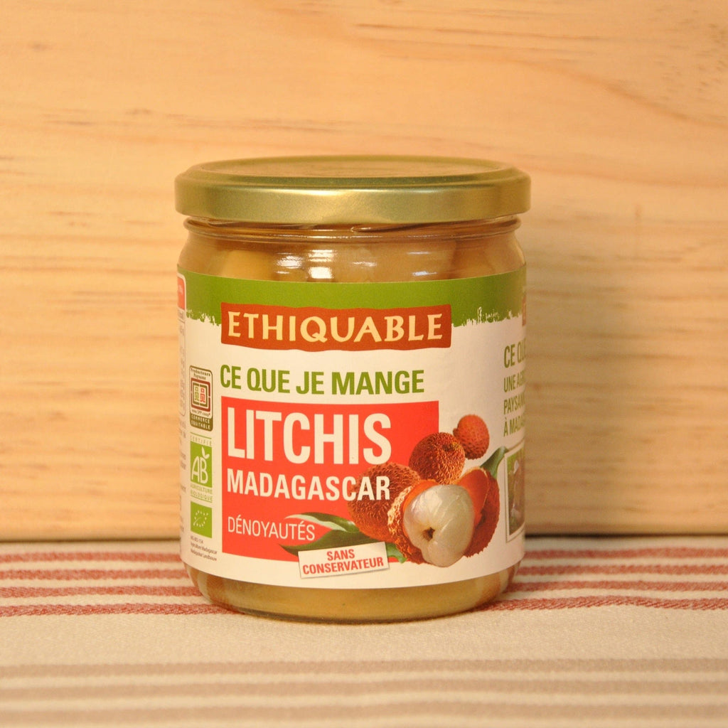 Litchis dénoyautés BIO - 260g net égoutté - ANTIGASPI Ethiquable vrac-zero-dechet-ecolo-montaudran