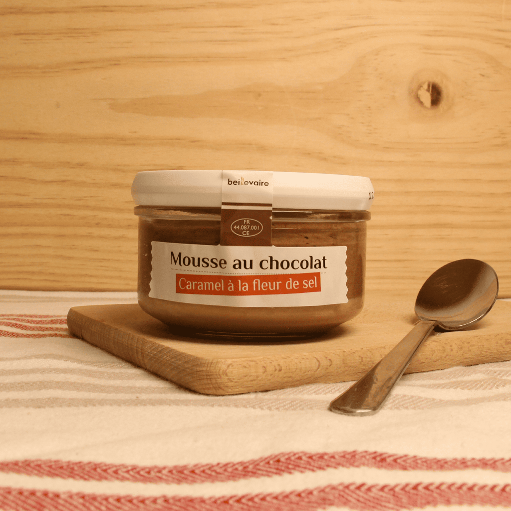 Mousse au chocolat & caramel à la fleur de sel - 70g - ANTIGASPI Beillevaire vrac-zero-dechet-ecolo-montaudran