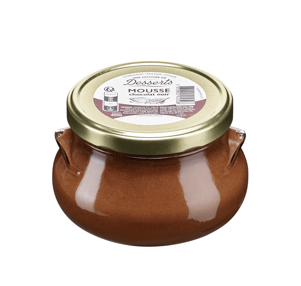 Mousse au chocolat noir - format familial - 400g Beillevaire vrac-zero-dechet-ecolo-montaudran
