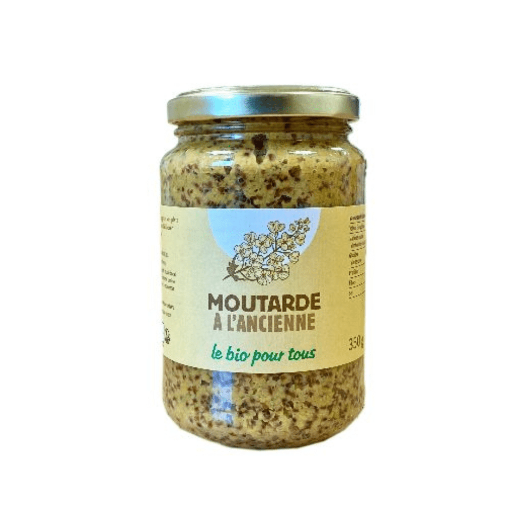 Moutarde à l'ancienne France BIO - 360g Le bio pour tous vrac-zero-dechet-ecolo-montaudran