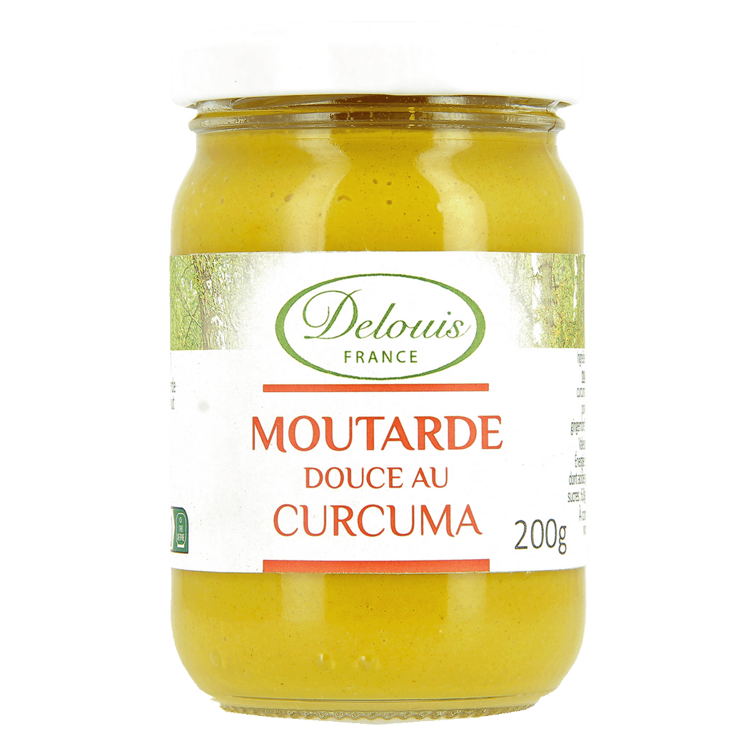 Moutarde douce au Curcuma BIO - 200g Delouis vrac-zero-dechet-ecolo-montaudran