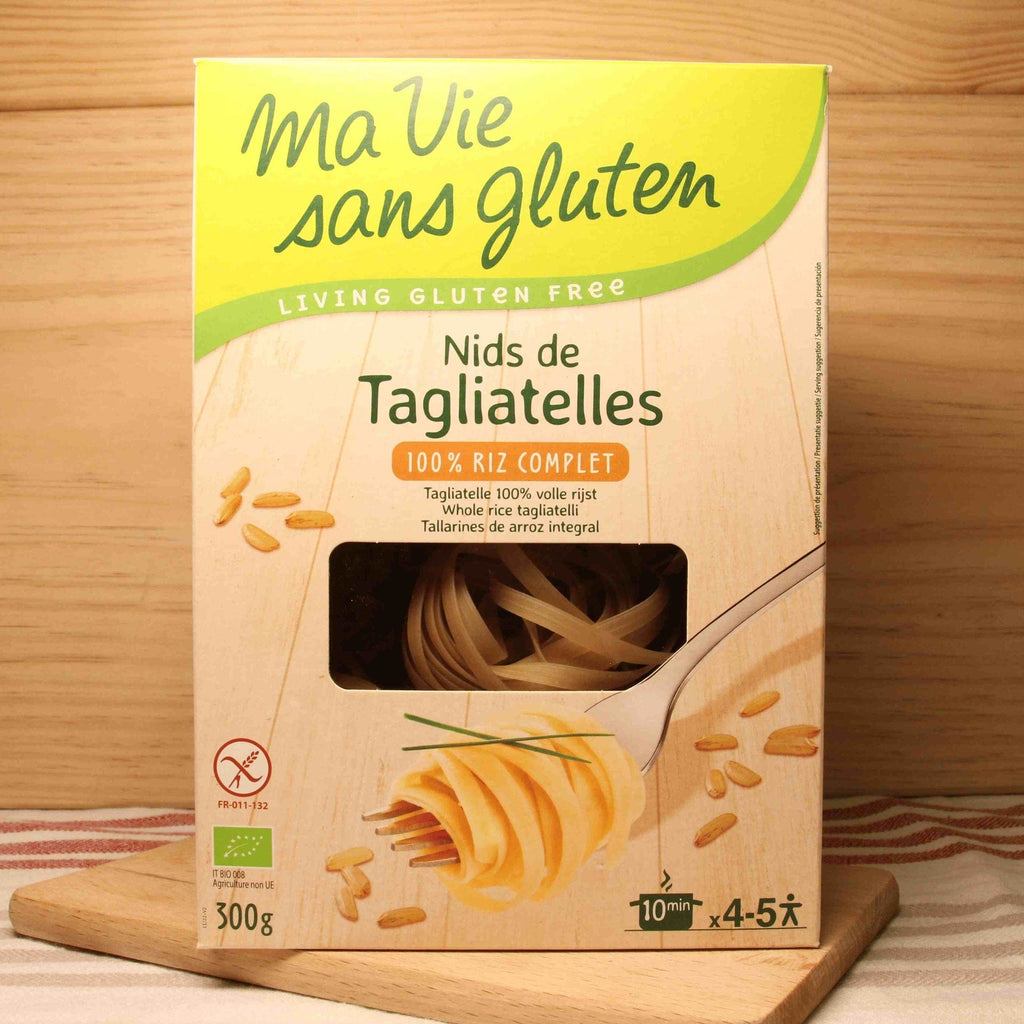 Nids de tagliatelle de riz complet sans gluten BIO - 300g Ma vie sans gluten vrac-zero-dechet-ecolo-montaudran