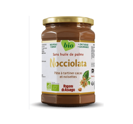 Nocciolata Pâte à tartiner cacao noisette BIO - 650g Rigoni di Asiago vrac-zero-dechet-ecolo-montaudran