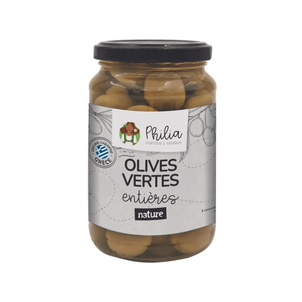 Olives vertes entière BIO - 190g net RELAIS VERT vrac-zero-dechet-ecolo-montaudran