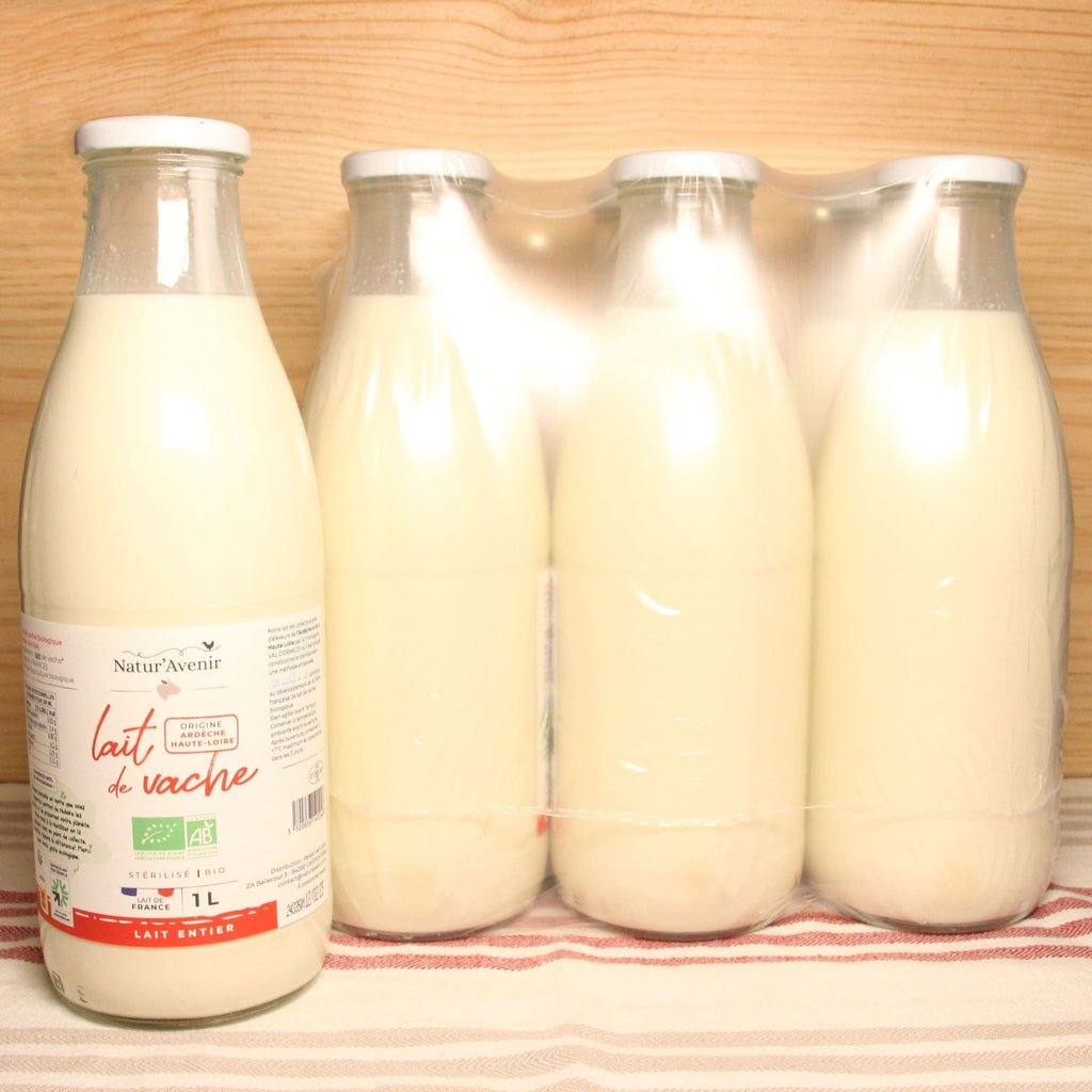 PACK DE 6 x Lait entier stérilisé BIO 1L Natur'Avenir vrac-zero-dechet-ecolo-montaudran