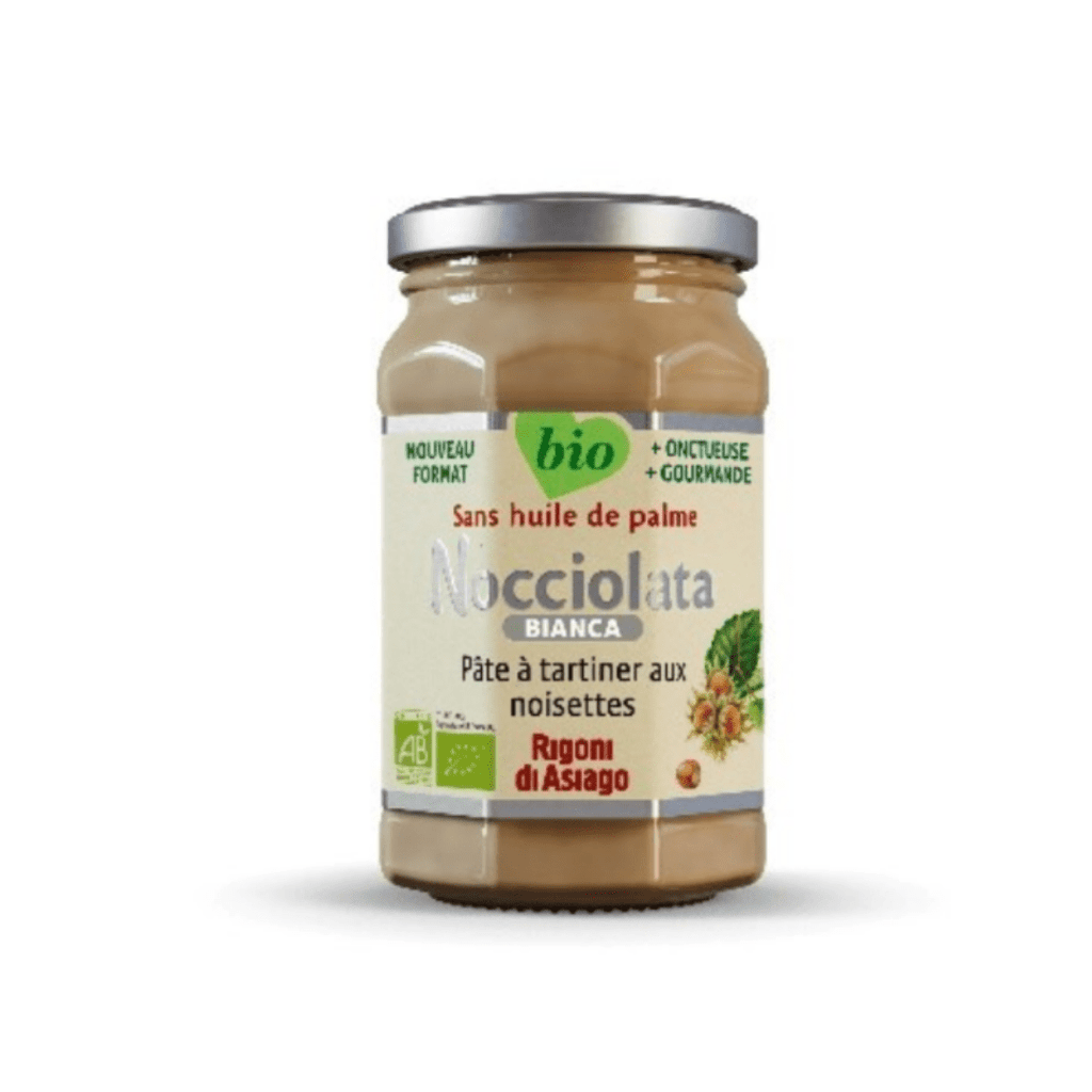 Pâte à tartiner bianca aux noisettes BIO Nocciolata - 325g Rigoni di Asiago vrac-zero-dechet-ecolo-montaudran