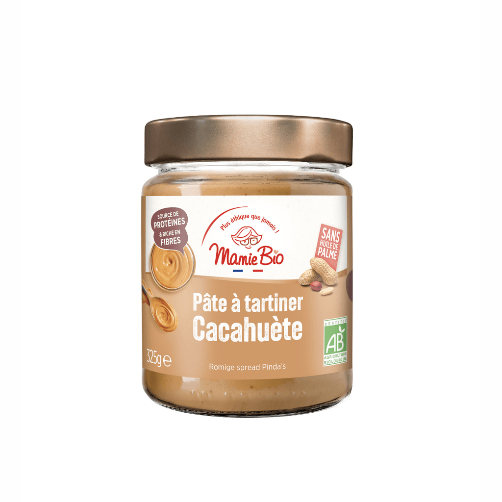 Pâte à tartiner cacahuètes BIO - 325g Mamie Bio vrac-zero-dechet-ecolo-montaudran