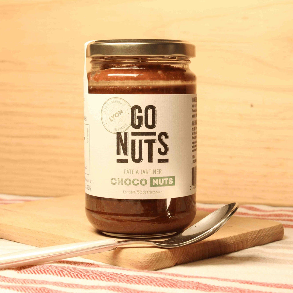 Pâte à tartiner choco-nuts (75% de fruits secs) BIO - 270g Go Nuts vrac-zero-dechet-ecolo-montaudran