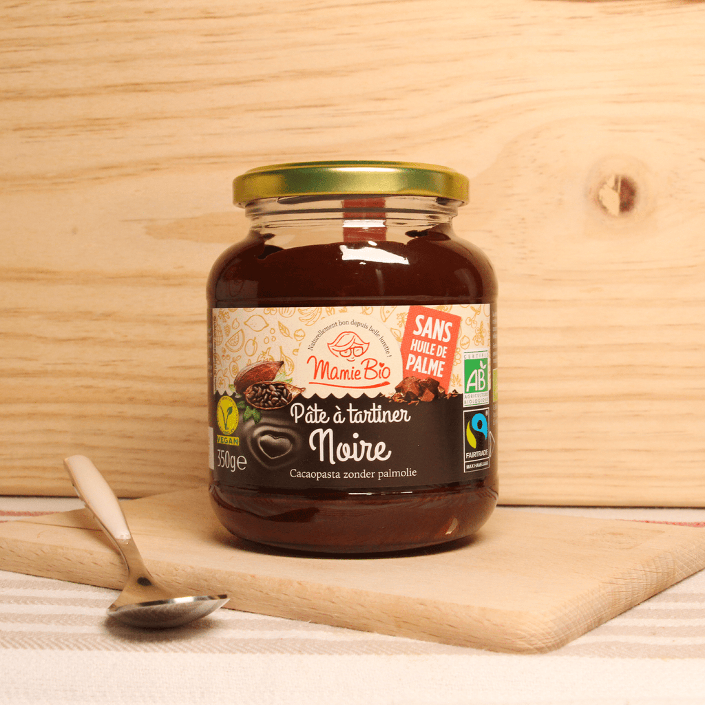 Pâte à tartiner chocolat noir BIO - 350g - ANTIGASPI Mamie Bio vrac-zero-dechet-ecolo-montaudran